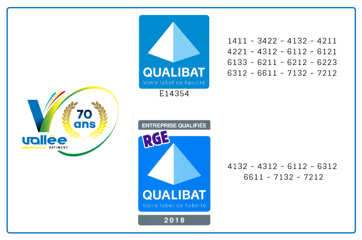 QUALIBAT Certif VALLEE BATIMENT
